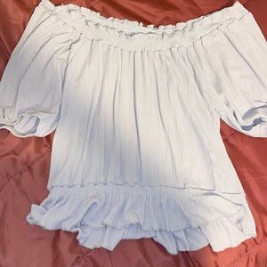 Pinkish and Creams Color | Shoulder Less | Ruffles On Shoulders